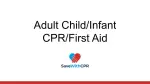 Adult Child Infant CPR-First Aid Course Image